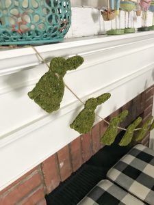 Decorating the Mantel for Easter