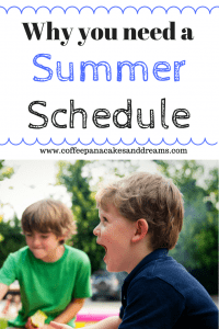 Easy summer schedule for your family #kids #summer #motherhood