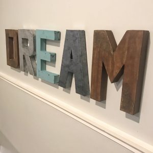 Farmhouse Letters for the wall #rusticletters #farmhousedecor #farmhousewallart