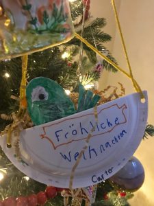 Birds Nest Ornament brings good luck to home #diyornament #kidsornament #christmasdiyornaments#germantradition