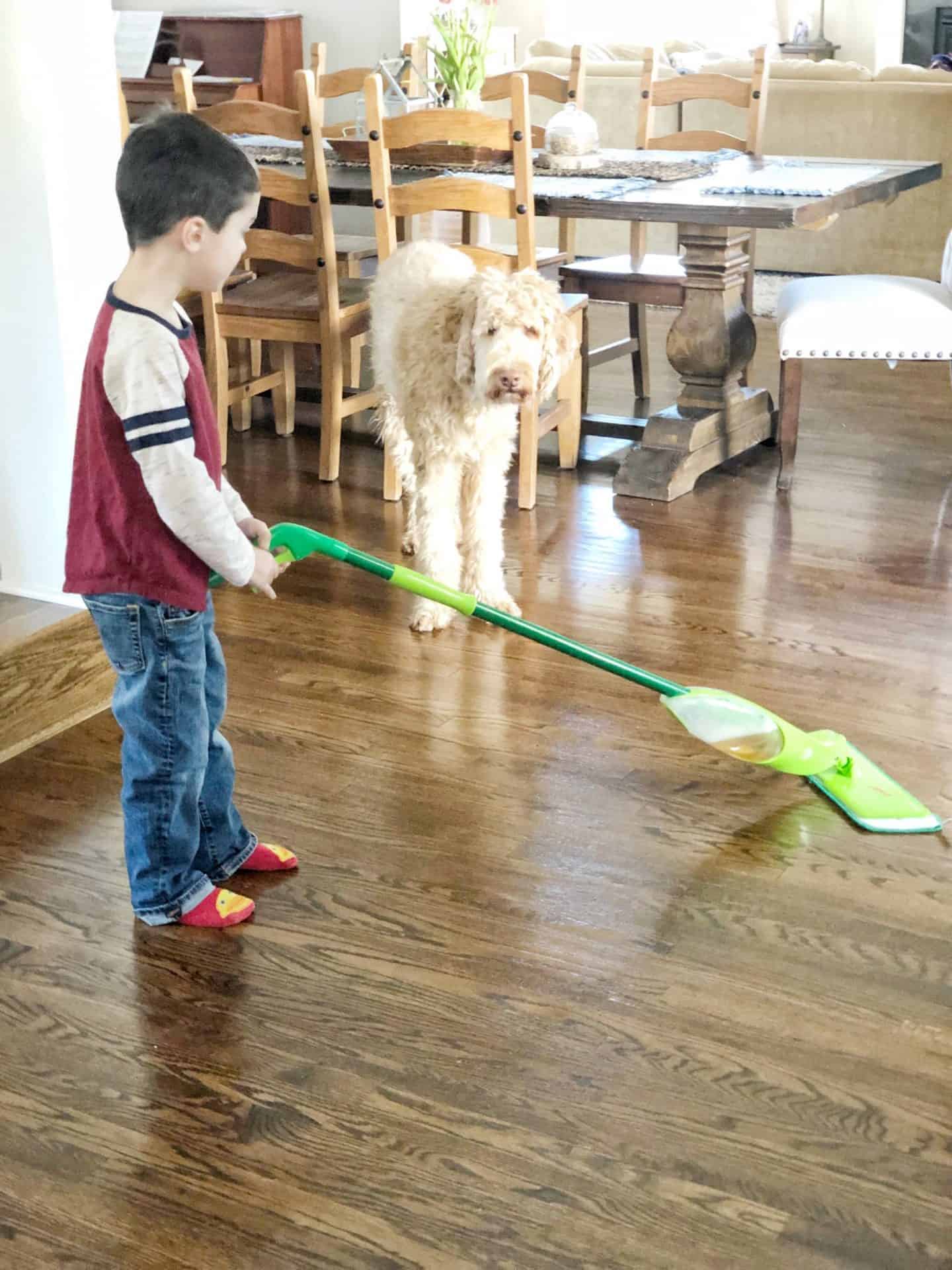 how to clean hardwood floor #ad #hardwoodfloor #easy #mop #springcleaning