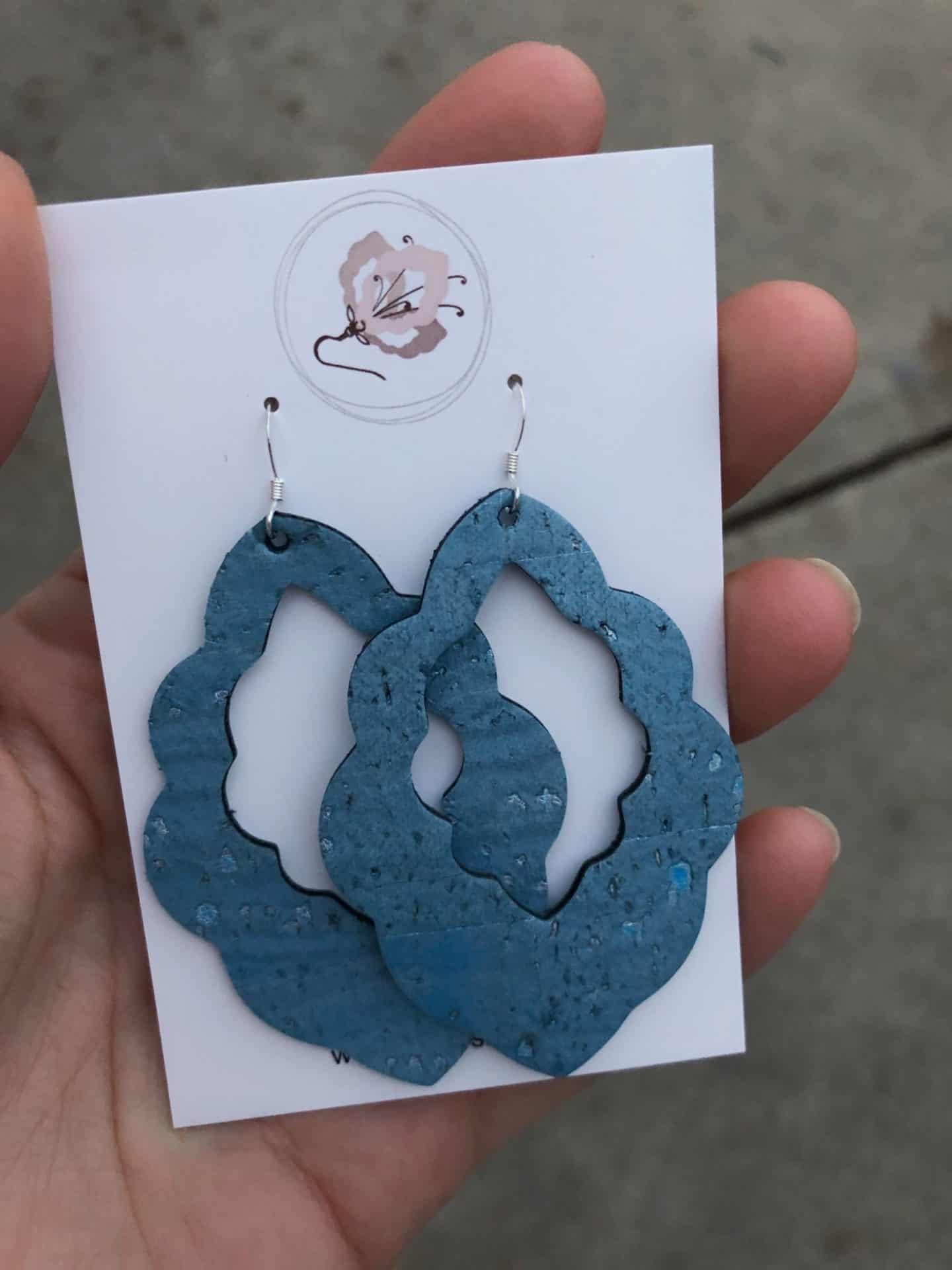 Inexpensive cork earrings 