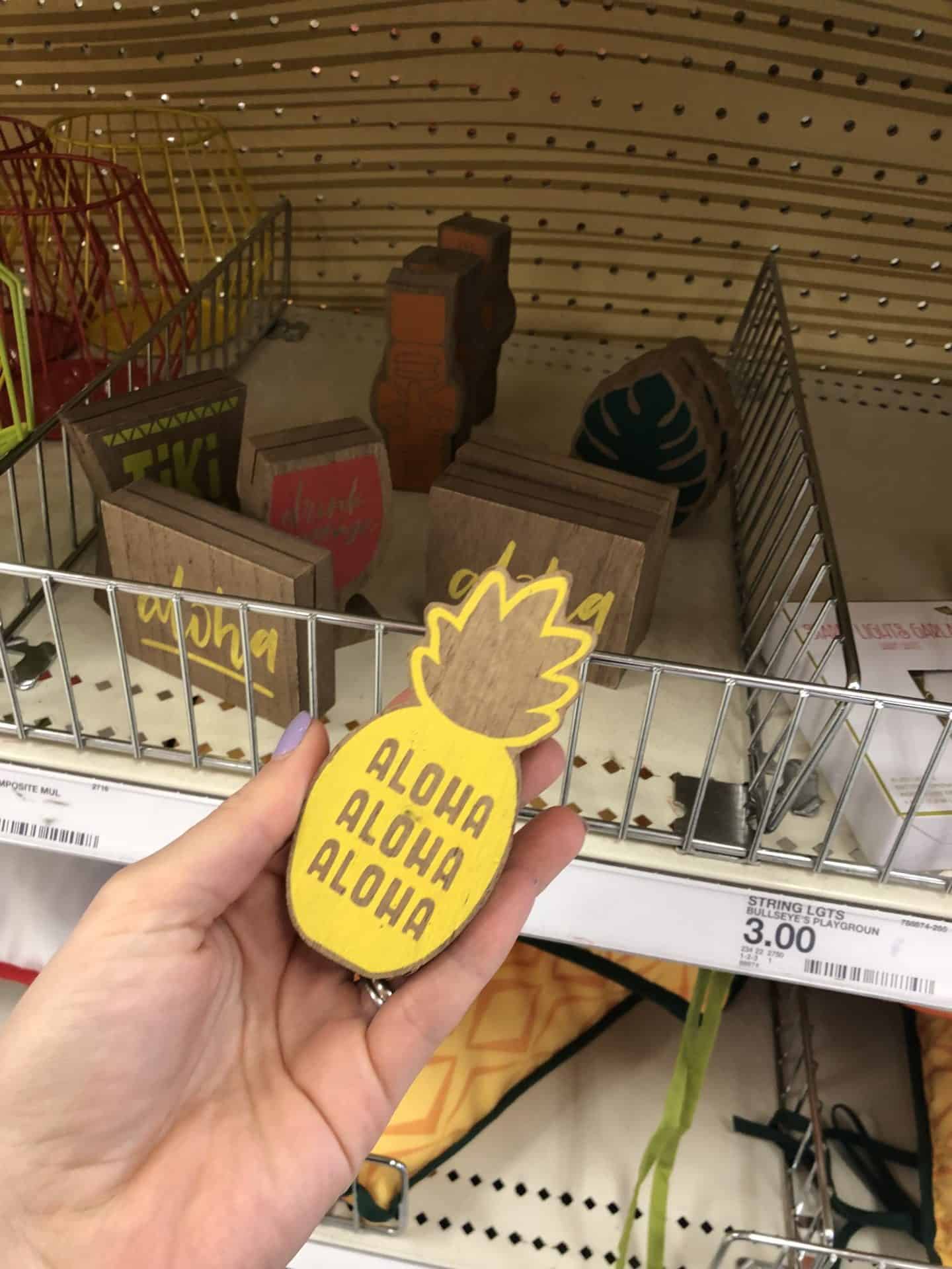 Summer Target Decor Finds #target #luau #hawaiian #pineapple