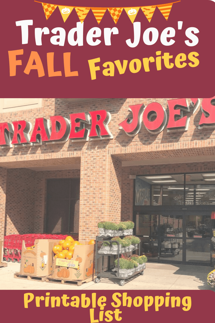 Trader Joe's Fall Shopping List #pumpkin #fallrecipes #grocerylist #traderjoeshaul