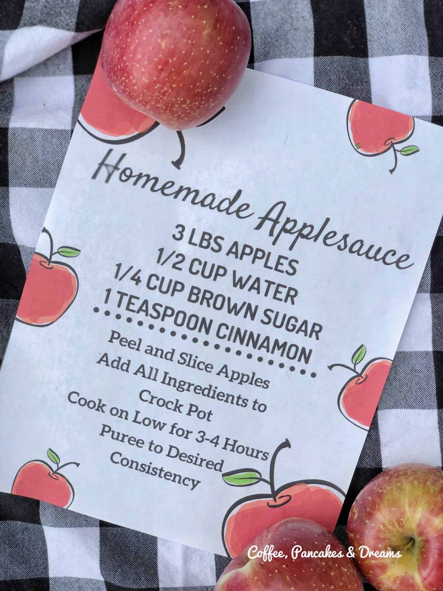 printable applesauce recipe 