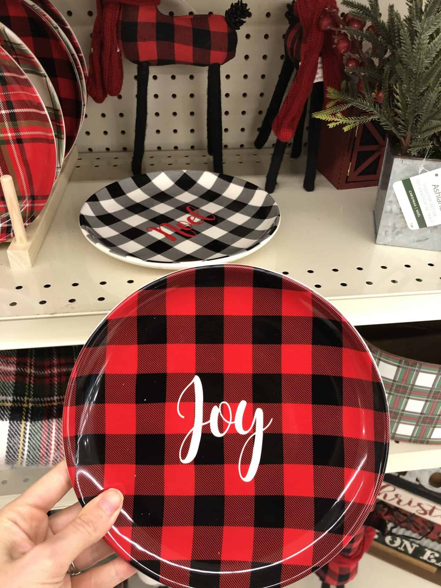 Plaid Christmas decorations