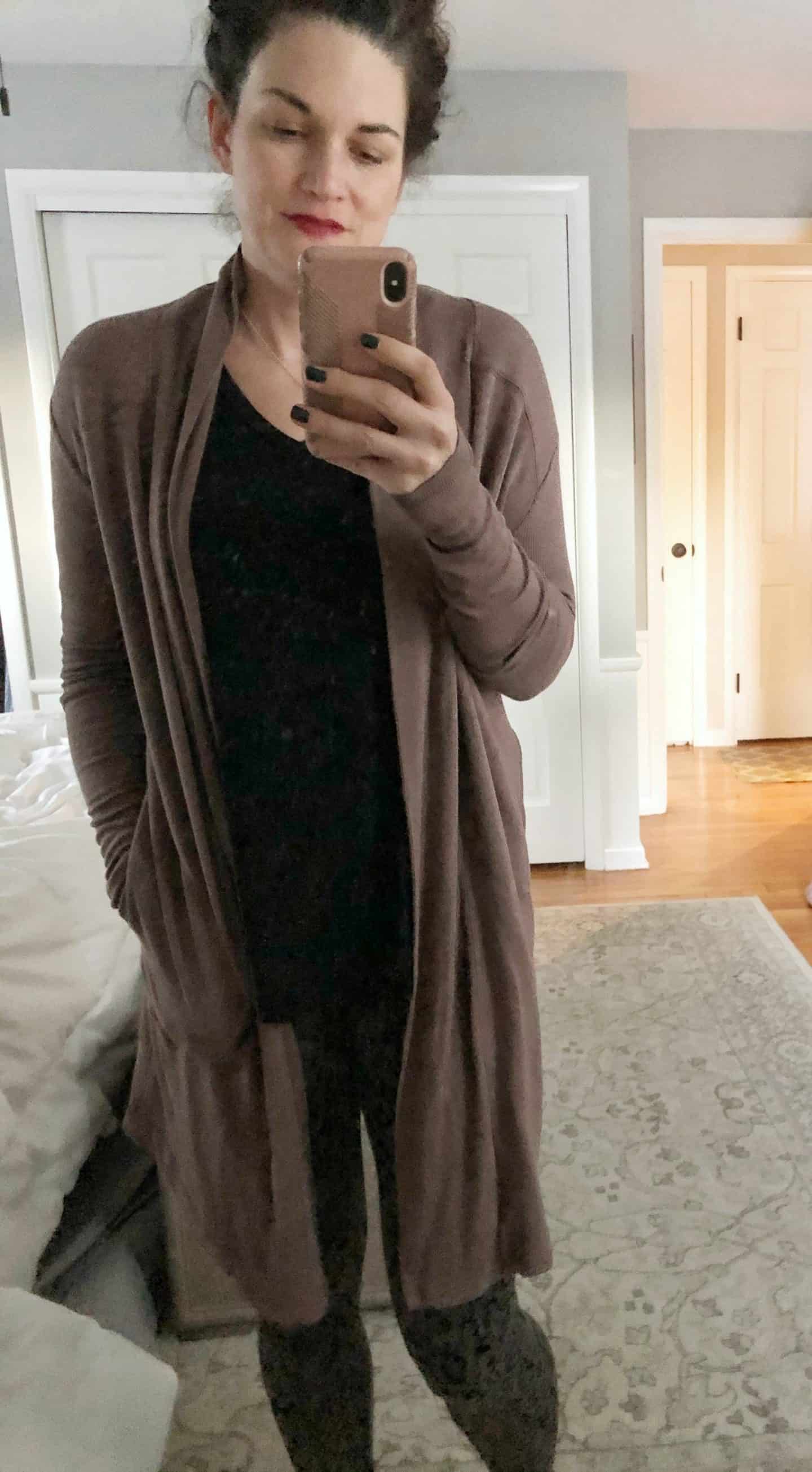 athleta long wrap #athleisure