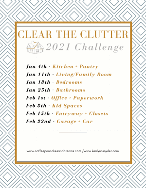 Declutter Challenge 2021 #organization #decluttering #stepbystep #weekly