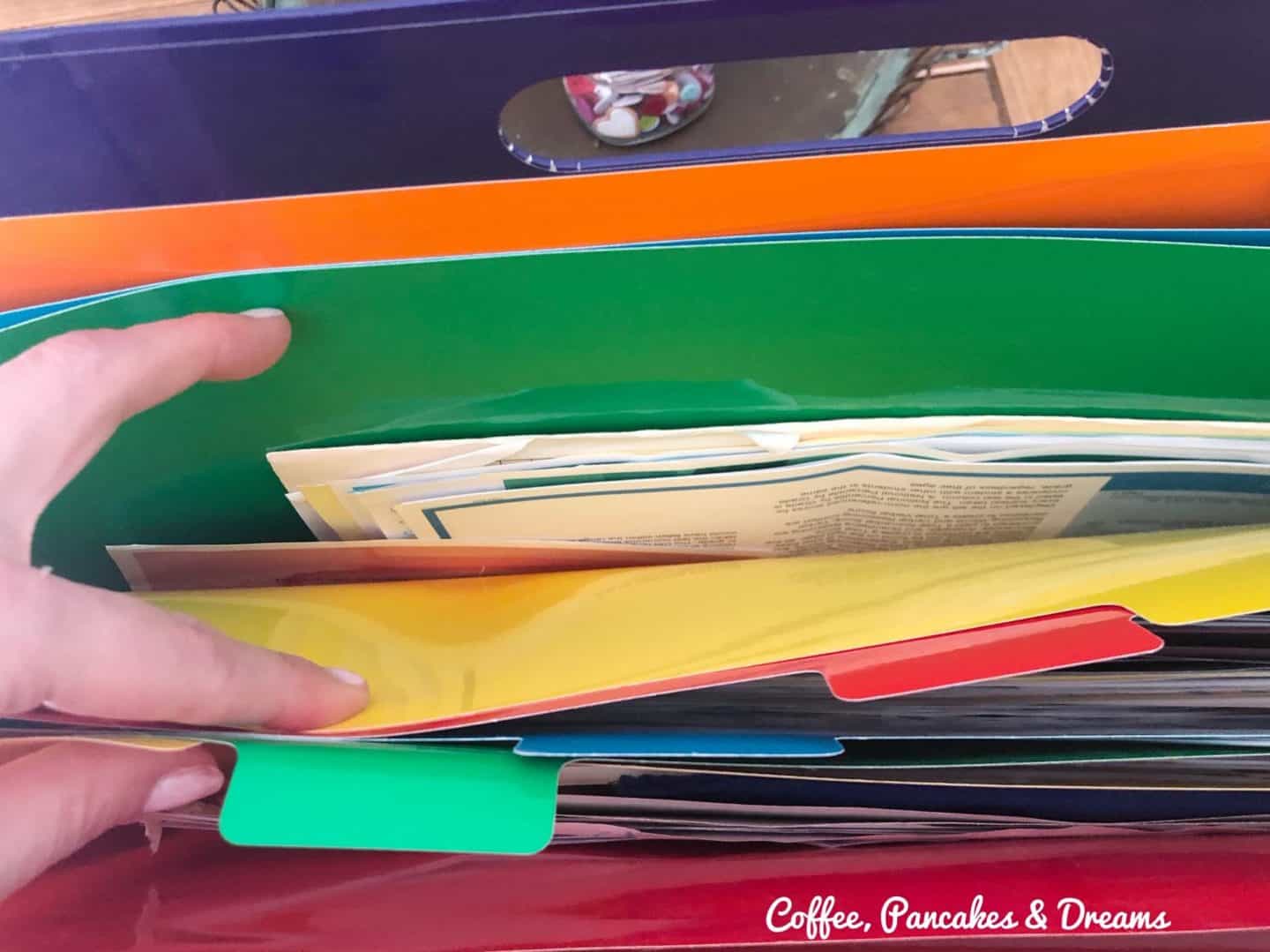 how to organize school paperwork