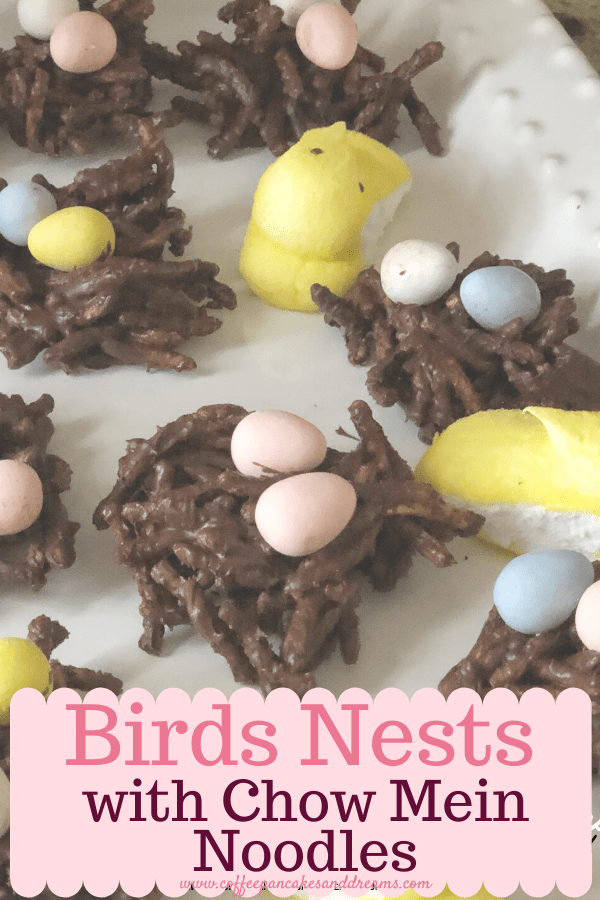 Bird Nest Recipe for Easter #chocolate #nobake #chowmein