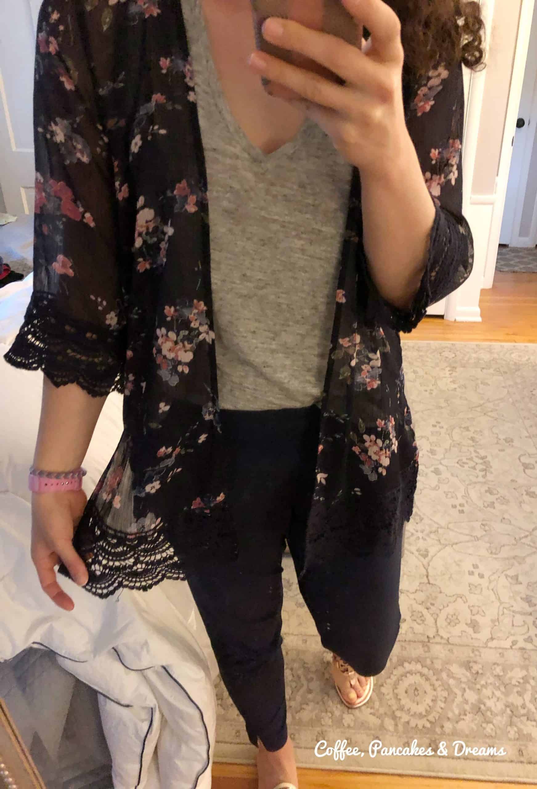 Stitch Fix Box May 2020 Floral Lace kimono
