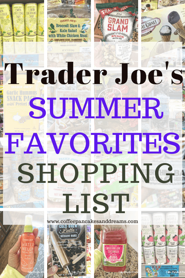 Trader Joe's Summer Shopping List Printable #lunch #kidfriendly #snacks #healthy 