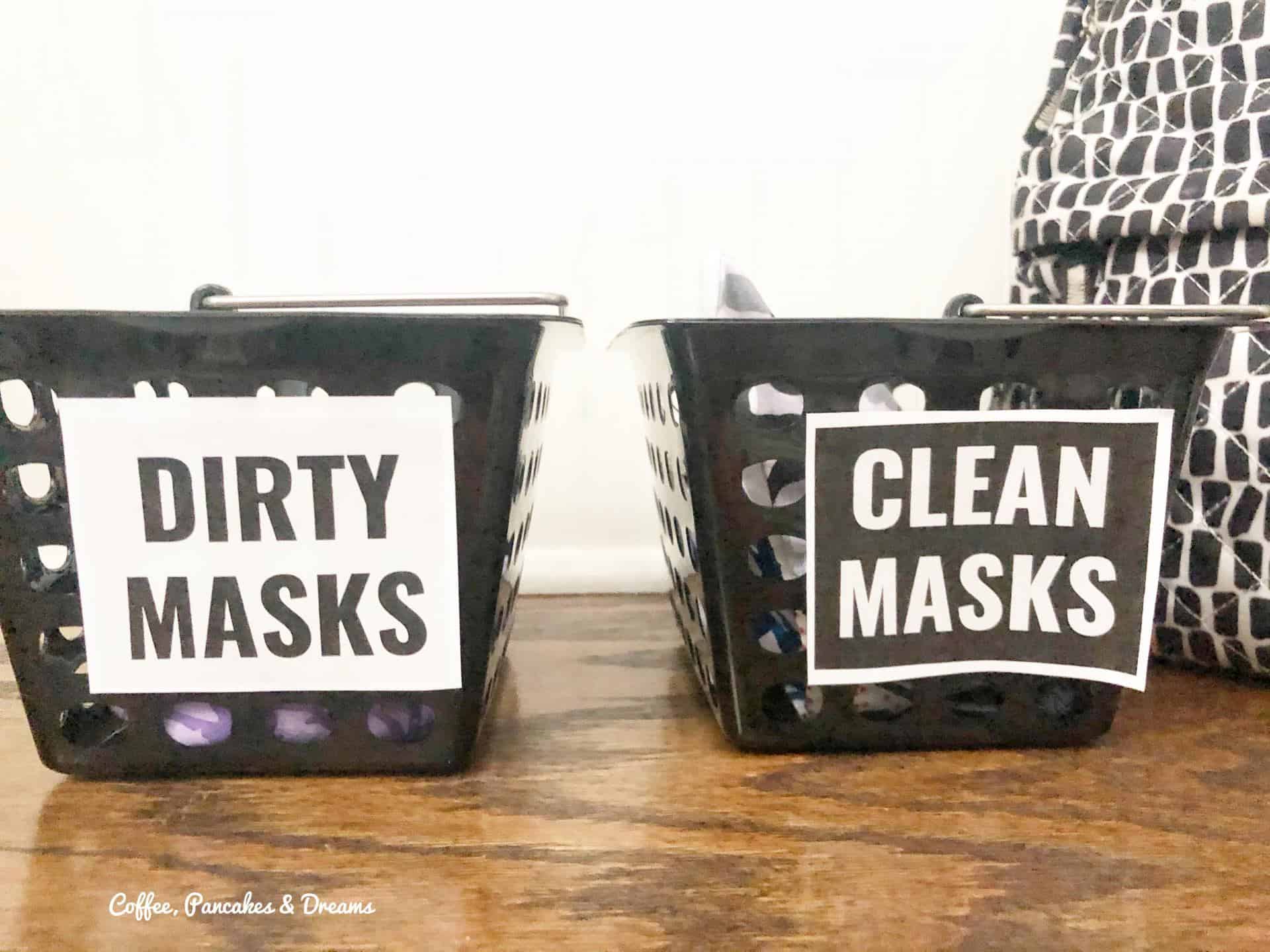 how to organize fabric face masks #backtoschool #kids #momhacks #covid