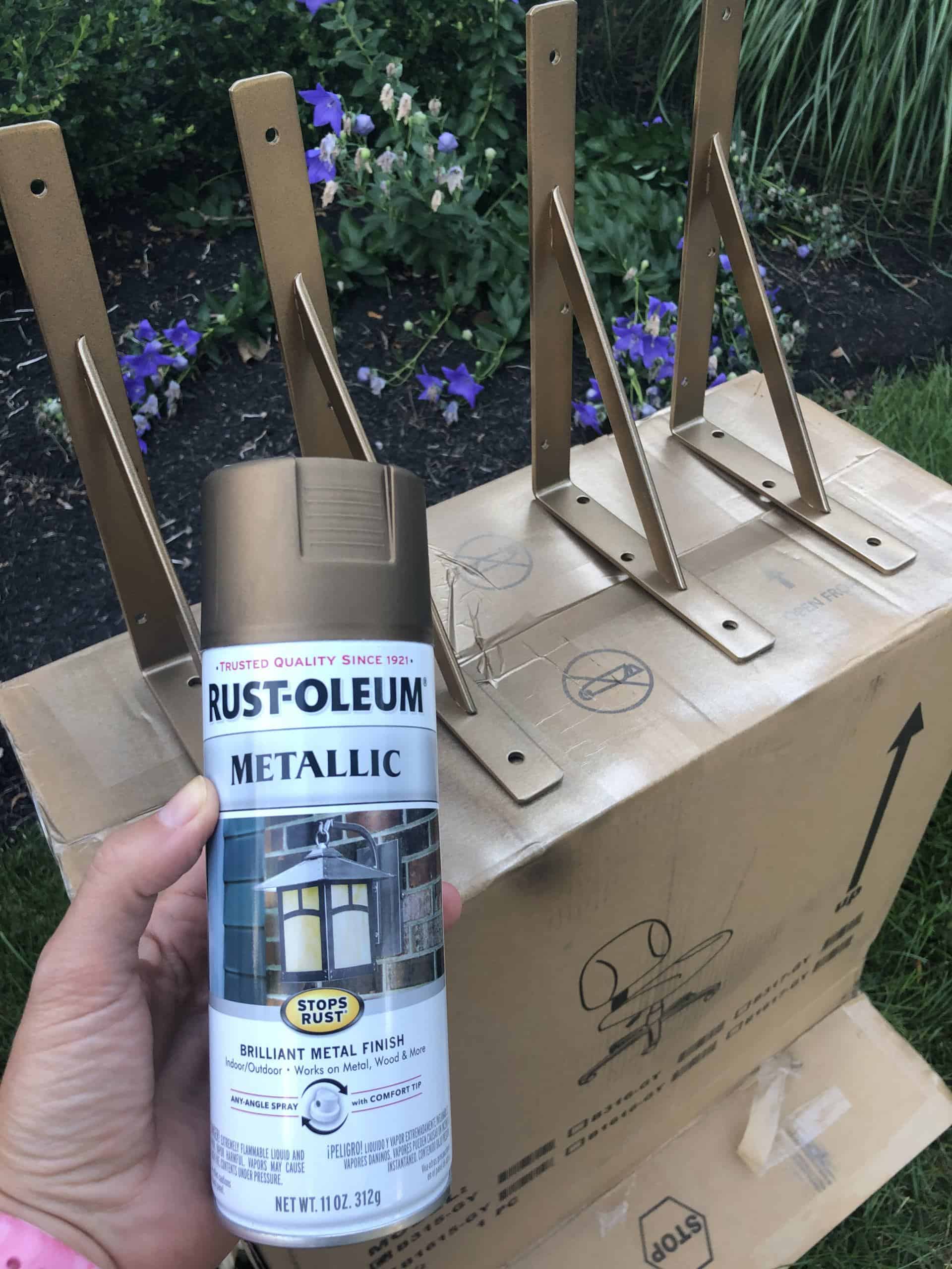 Rustoleum Antique Gold for Wall Brackets