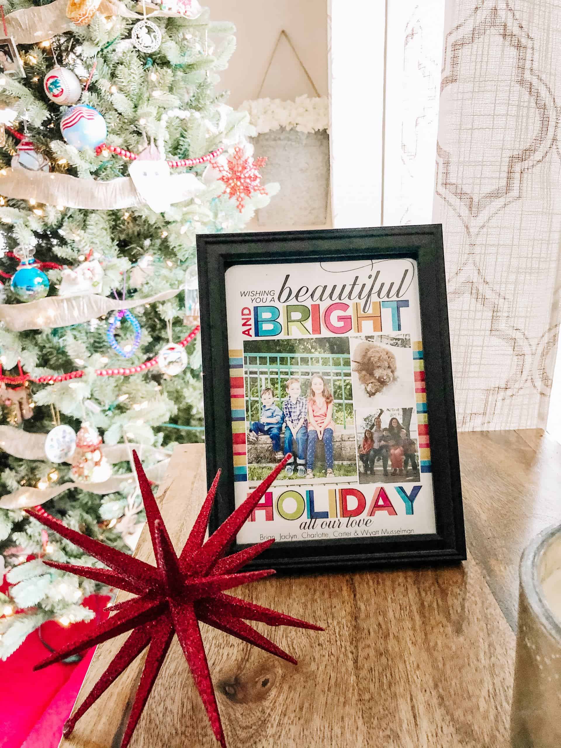 Christmas card display