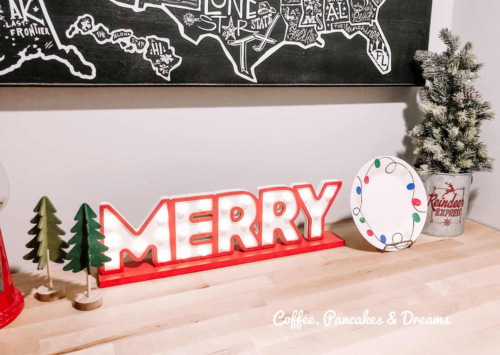Fun and Bright Christmas Playroom Decor #whimsical #diy #colorful
