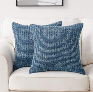 Light blue pillow covers
