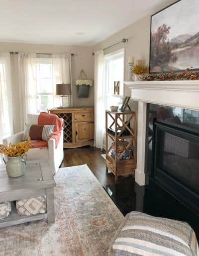family room decorations for Fall
