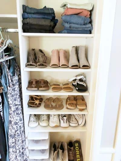 Small Closet Shoe Organization