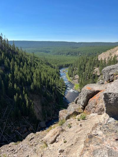 Gibbon Falls West Yellowstone family vacation