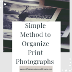 how to organize print photographs